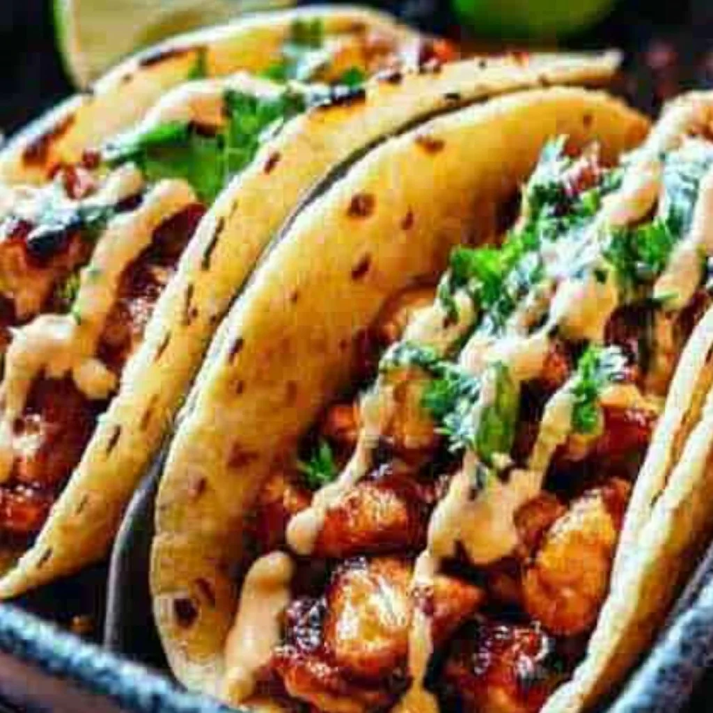 Garlic Butter Honey BBQ Chicken Tacos: Sweet, Savory & Irresistible!