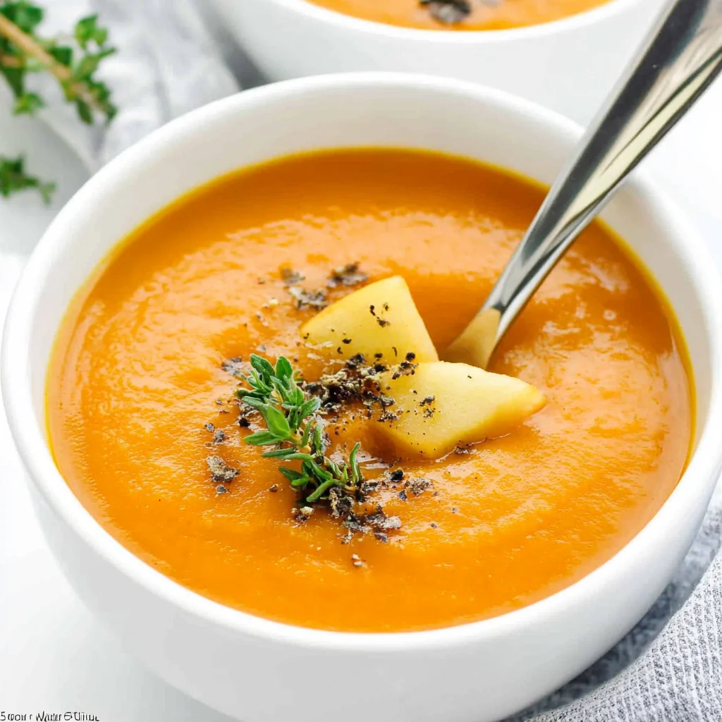 Hearty Apple and Carrot Ginger Soup in 30 Minutes Flat!