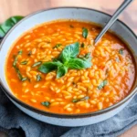Hearty Tomato Orzo Soup