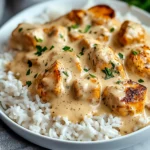 How to Make Creamy Smothered Chicken and Rice – Easy Dinner Idea