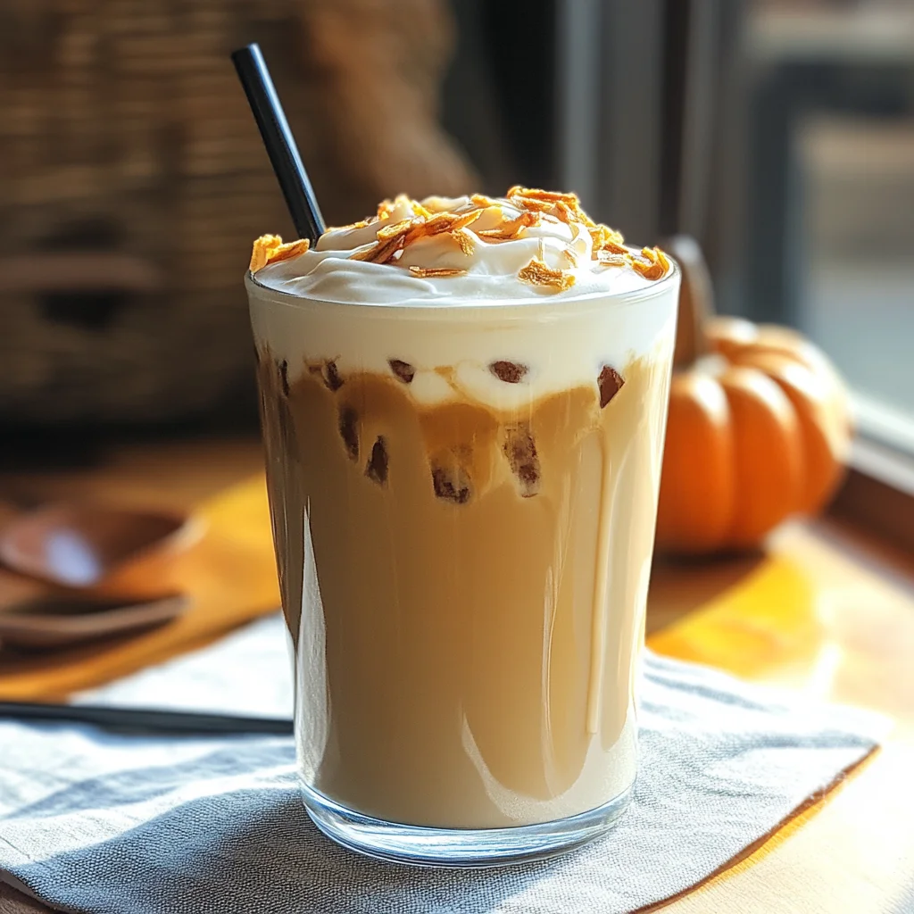 Iced Pumpkin Cream Chai Tea Latte