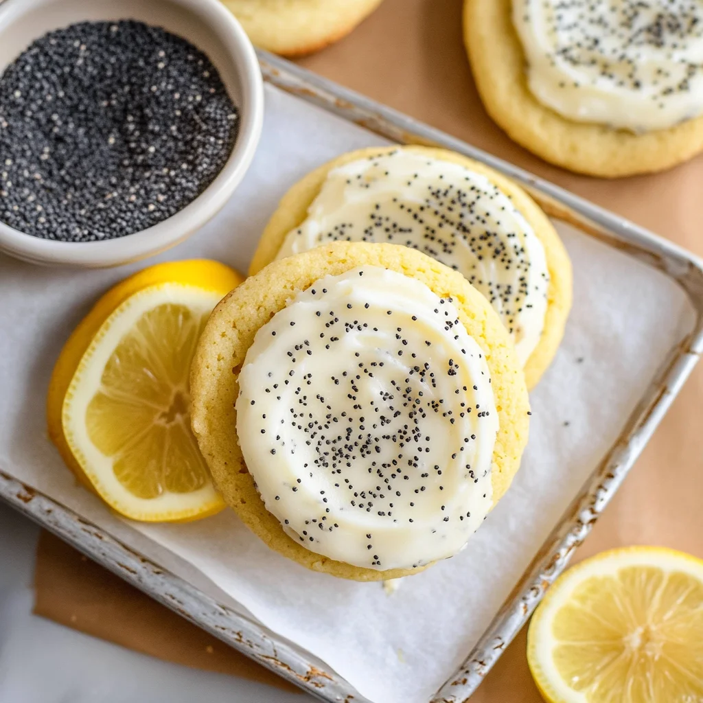 Lemon Poppy Seed Cheesecake Cookies