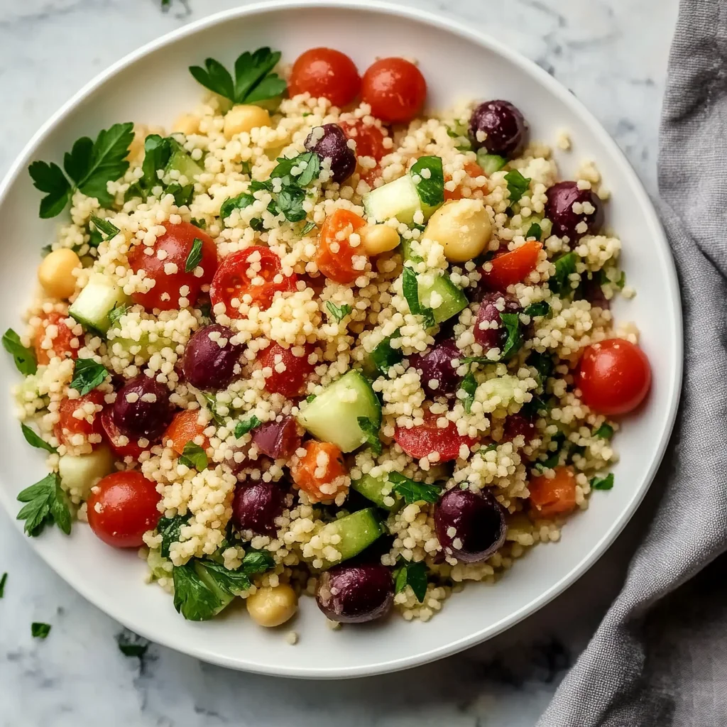 Light Mediterranean Couscous Salad