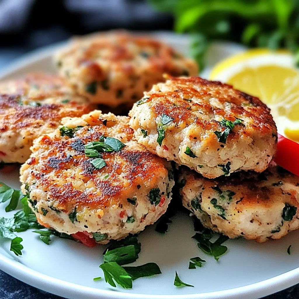Mediterranean Chicken Patties