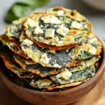 Mediterranean Spinach and Feta Crisps