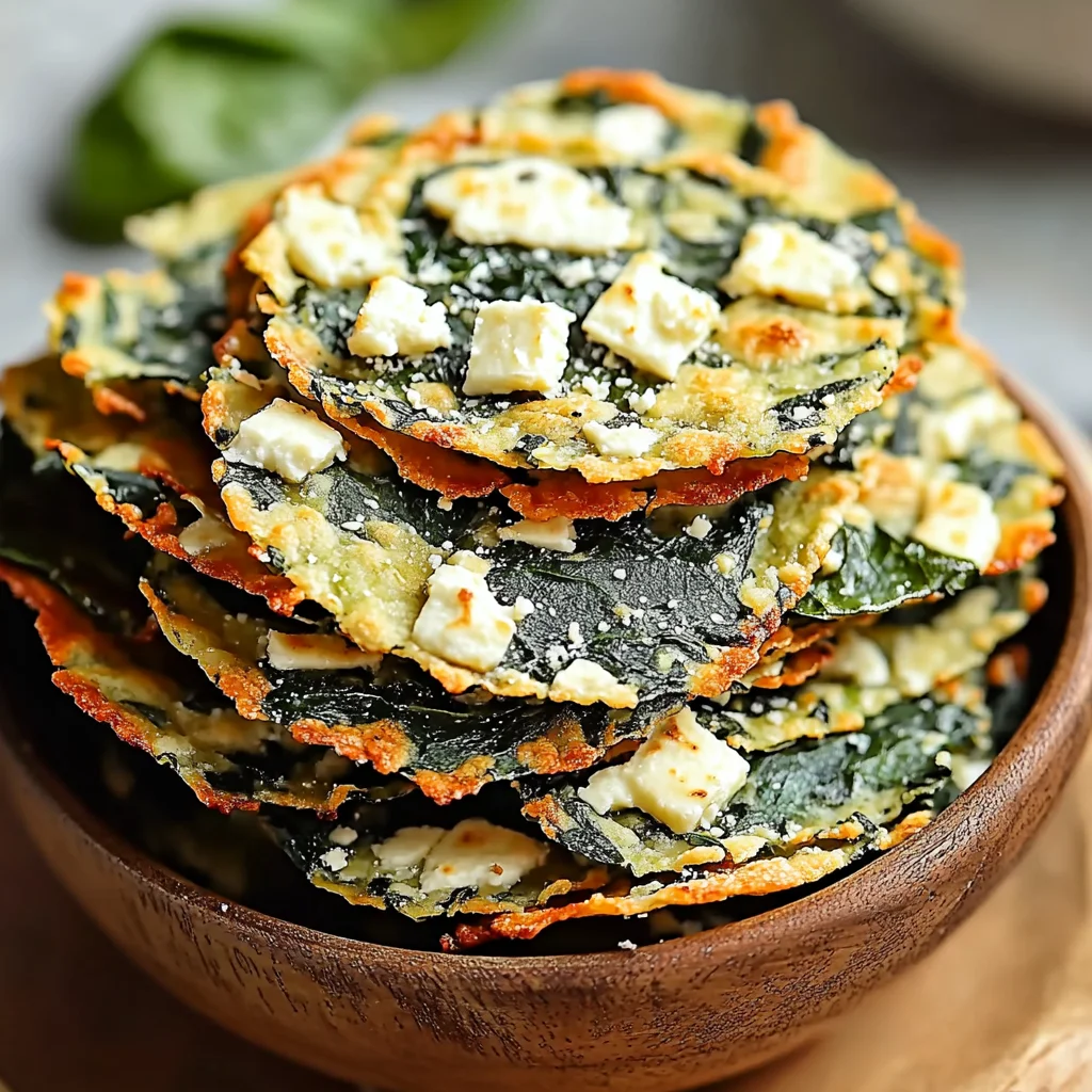 Mediterranean Spinach and Feta Crisps