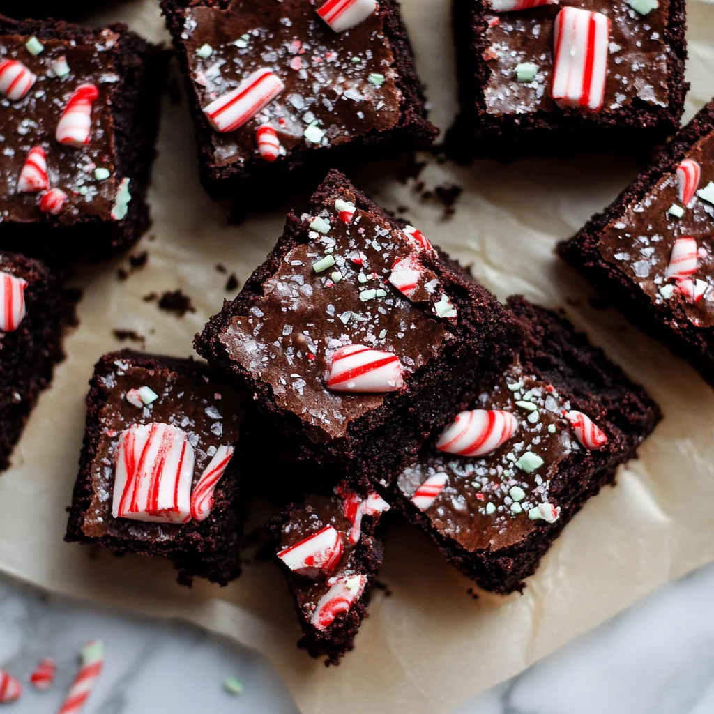 One Bowl Peppermint Brownies