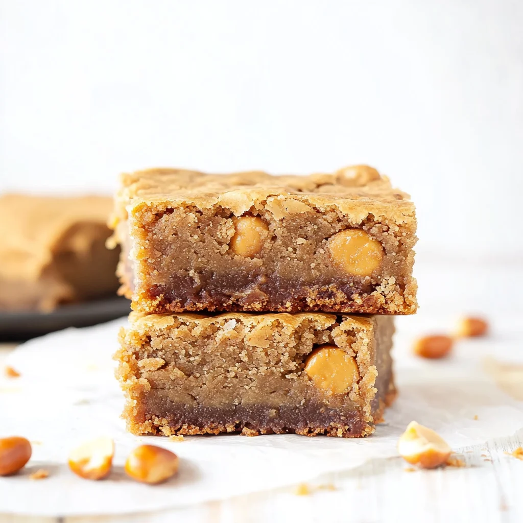 Peanut Butter Blondies