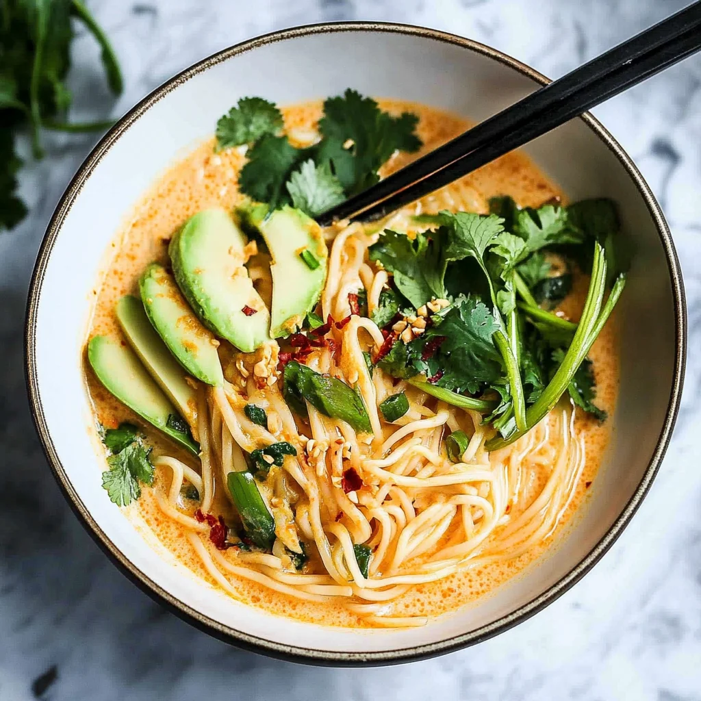 Quick Spicy Coconut Noodles
