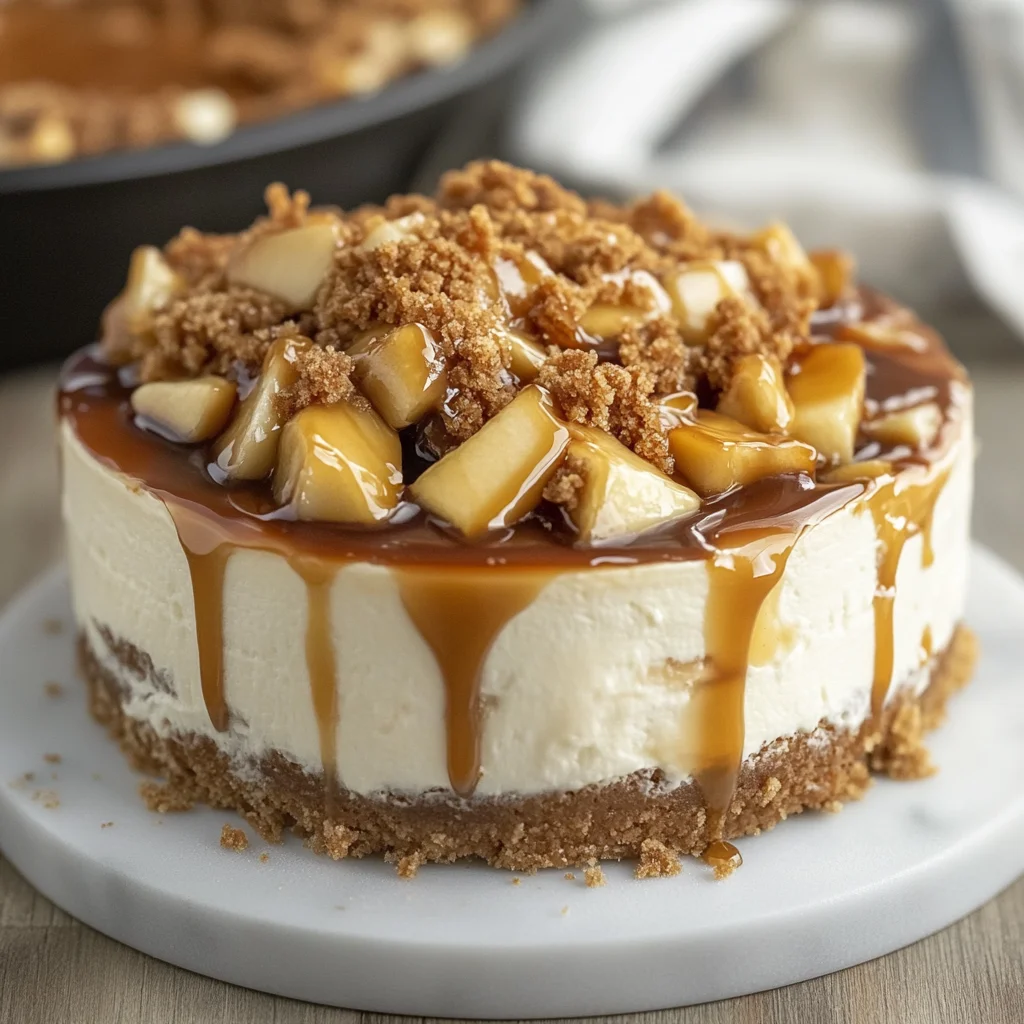 Salted Caramel Apple Pie Cheesecake Recipe