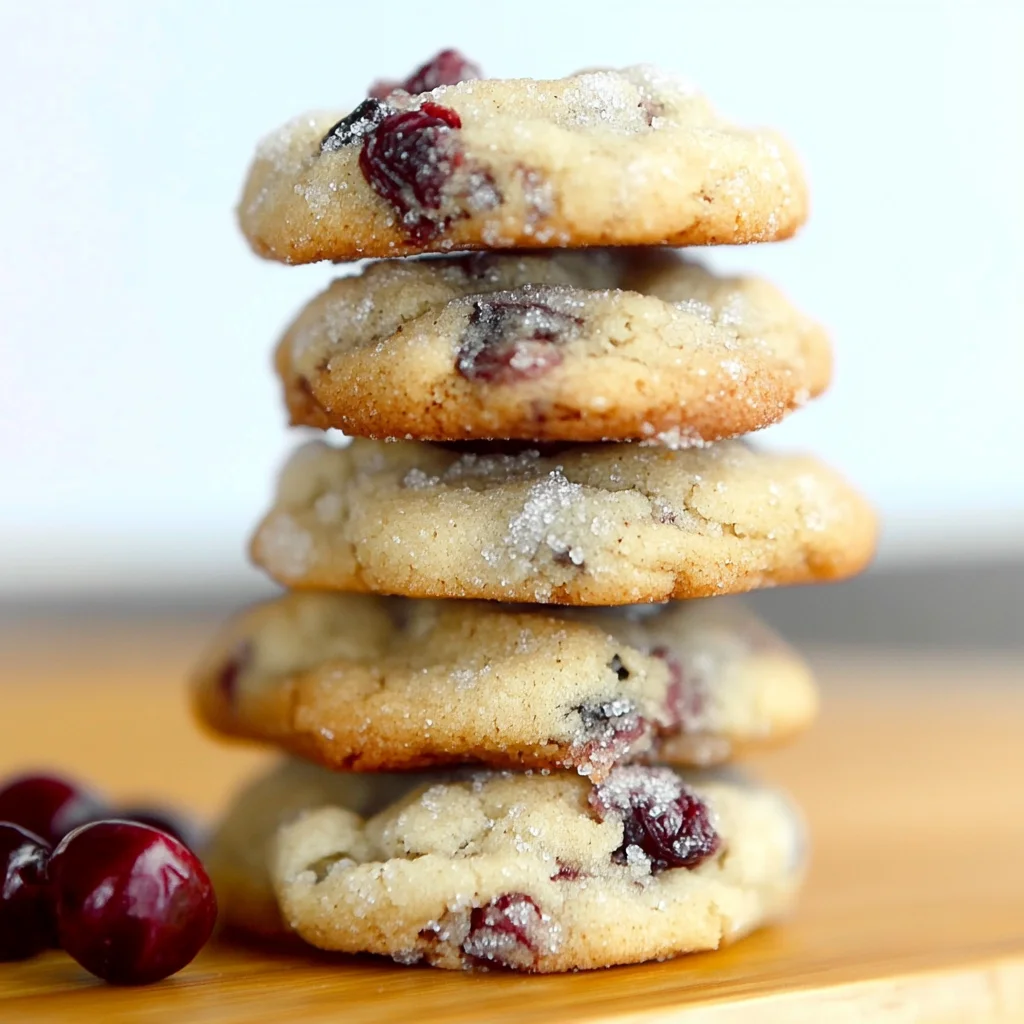 Soft Cranberry Sugar Cookies