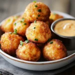 Spicy Crawfish Hush Puppies with Creole Dipping Sauce