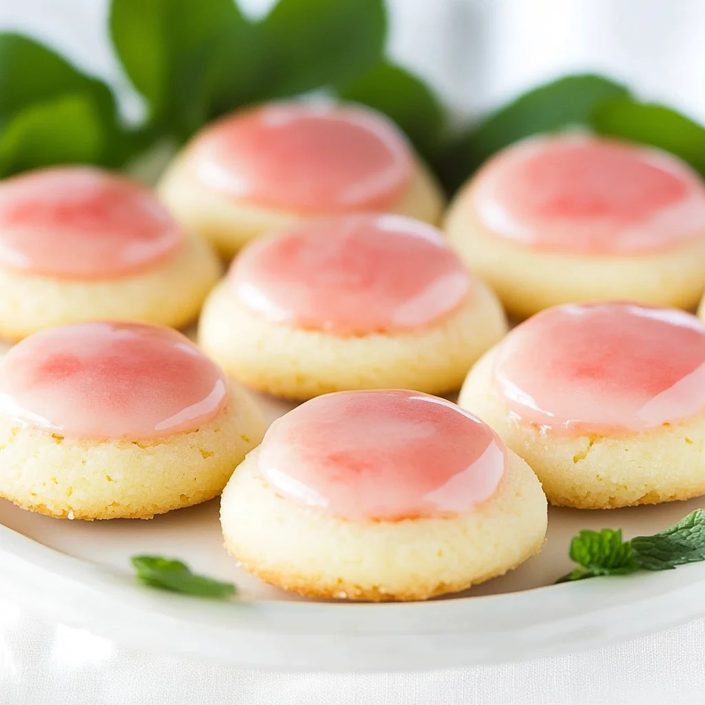 Strawberry Lemonade Melt Away Cookies
