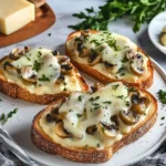 Toasts Cchicken hampignons Quatre Fromages
