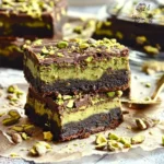 Vegan Pistachio Cream Brownies