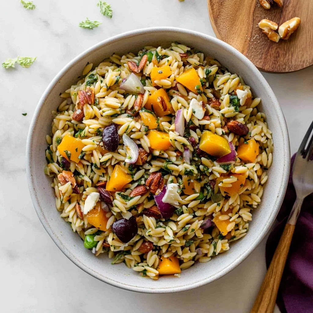 Best Fall Harvest Orzo Salad