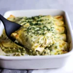 Creamy Poblano Chicken Enchiladas