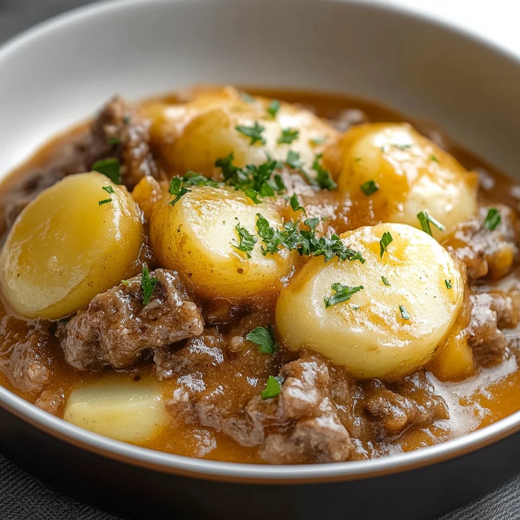 Crockpot chicken hamburger Potato Casserole