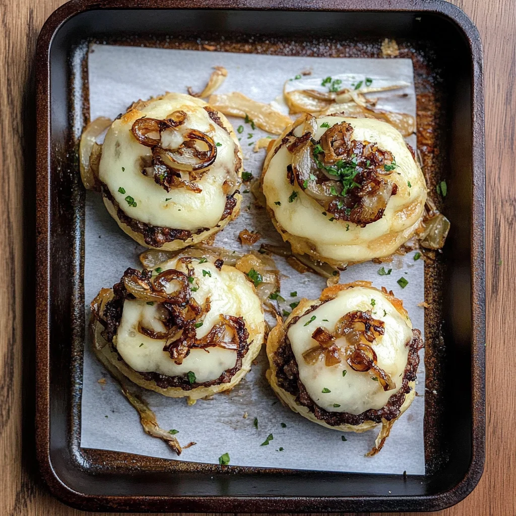 Deconstructed French Onion Burger