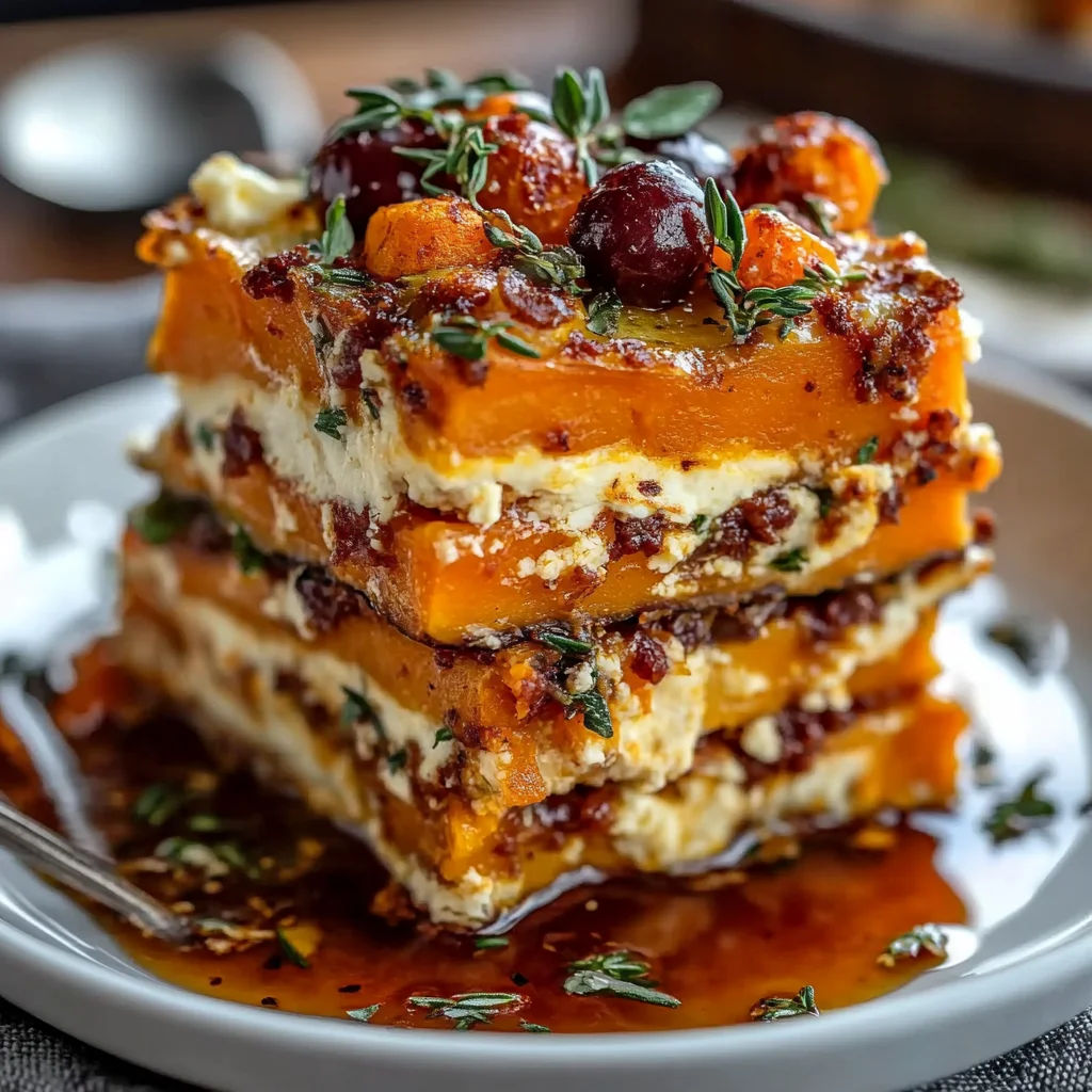 Layered Sweet Potato Butternut Squash Carrot Lasagna Recipe
