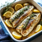 Mediterranean Herb and Lemon Baked Branzino