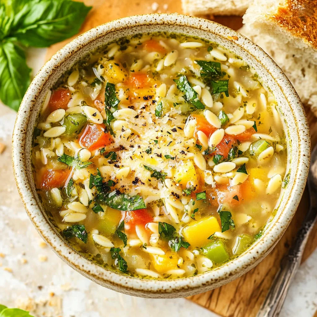 Mediterranean Orzo Soup