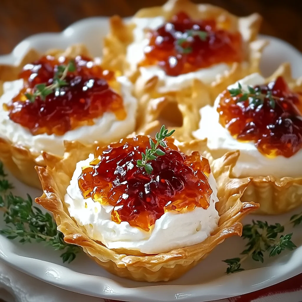 Quick Pepper Jelly Cream Cheese Appetizer Dip and Bites