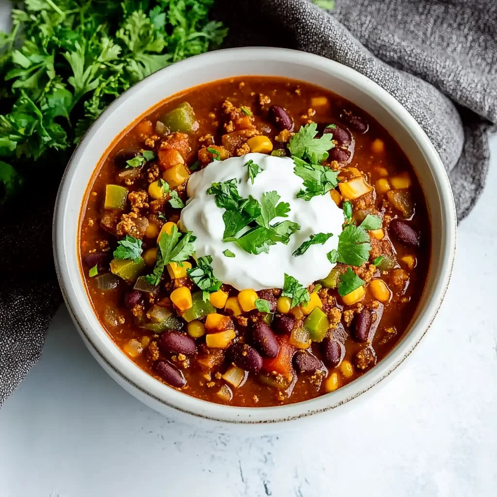 Simple Crockpot Vegetarian Chili Recipe