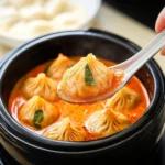 Soup Dumplings in Creamy Gochujang Sauce