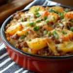 Southern chicken hamburger and Potato Casserole