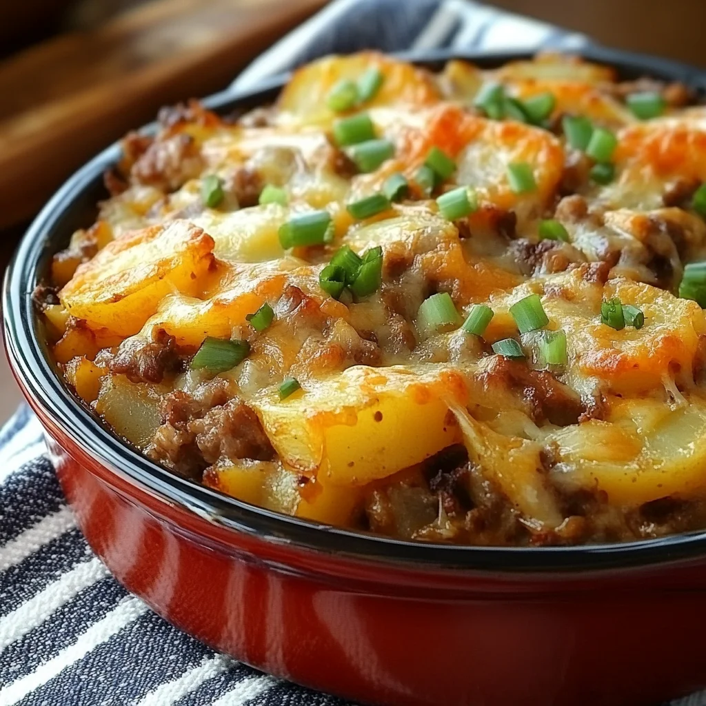 Southern chicken hamburger and Potato Casserole