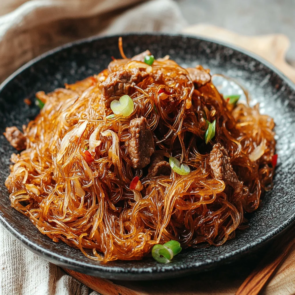 Stir Fried Vermicelli with beef (Ma Yi Shang Shu, 蚂蚁上树)