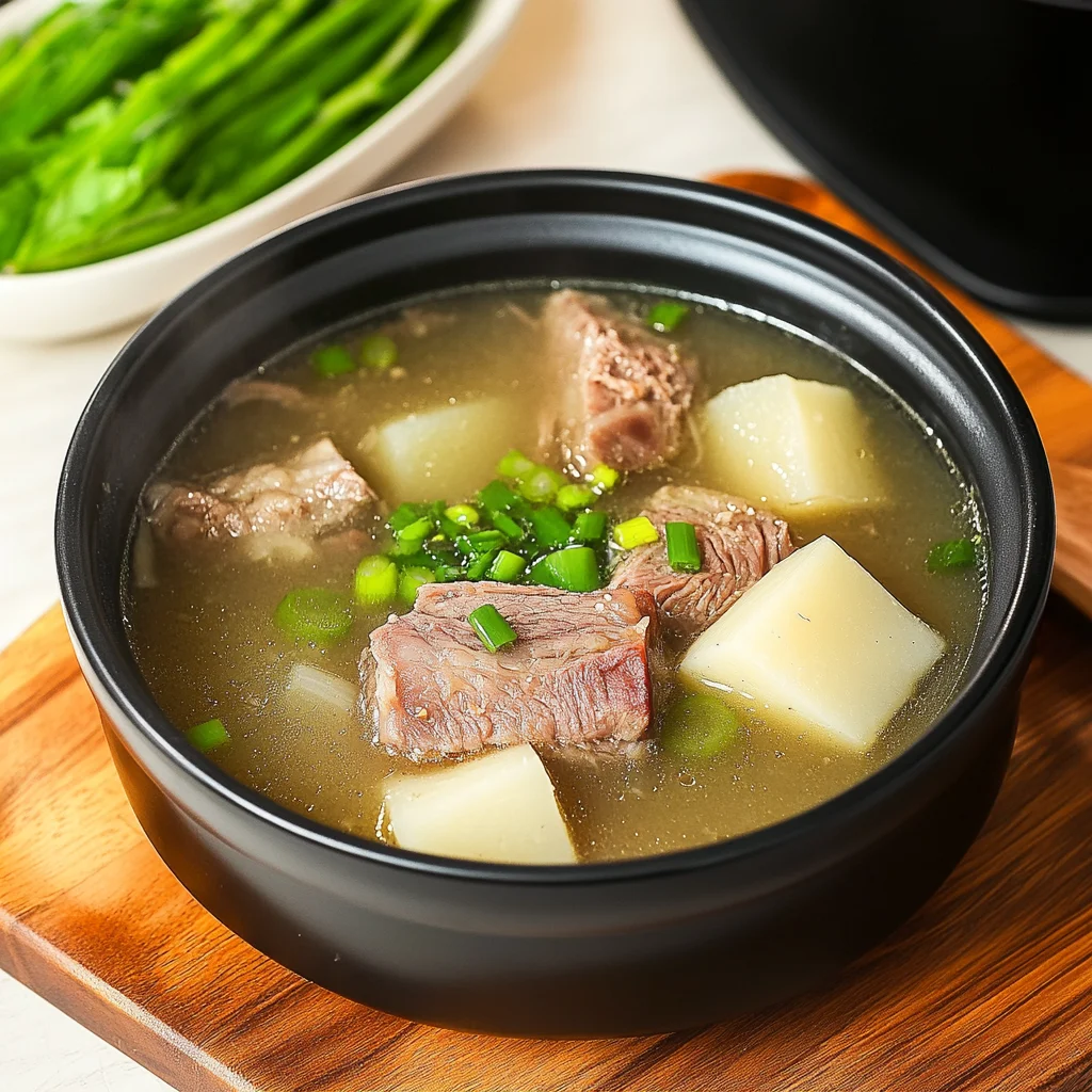 Taiwanese beef Rib and Daikon Soup