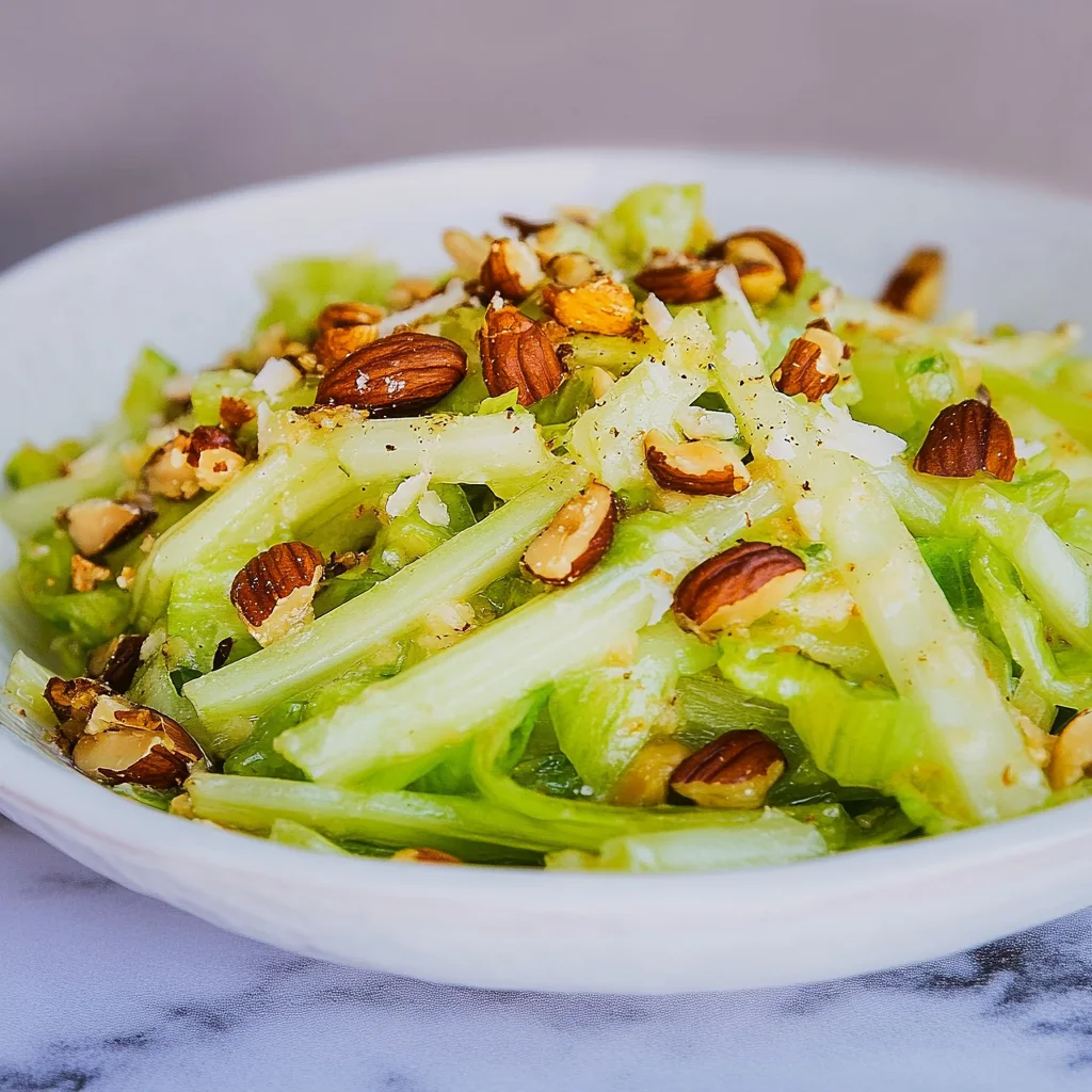 Celery Salad with Parmesan and Toasted Hazelnuts