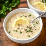 Creamy Lemon Chicken Orzo Soup