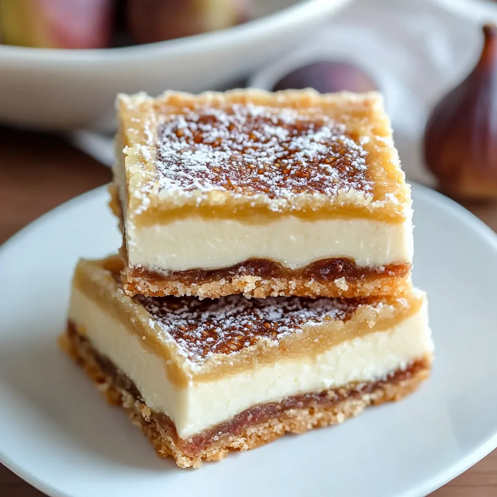 Decadent Fig and Cream Cheese Bars