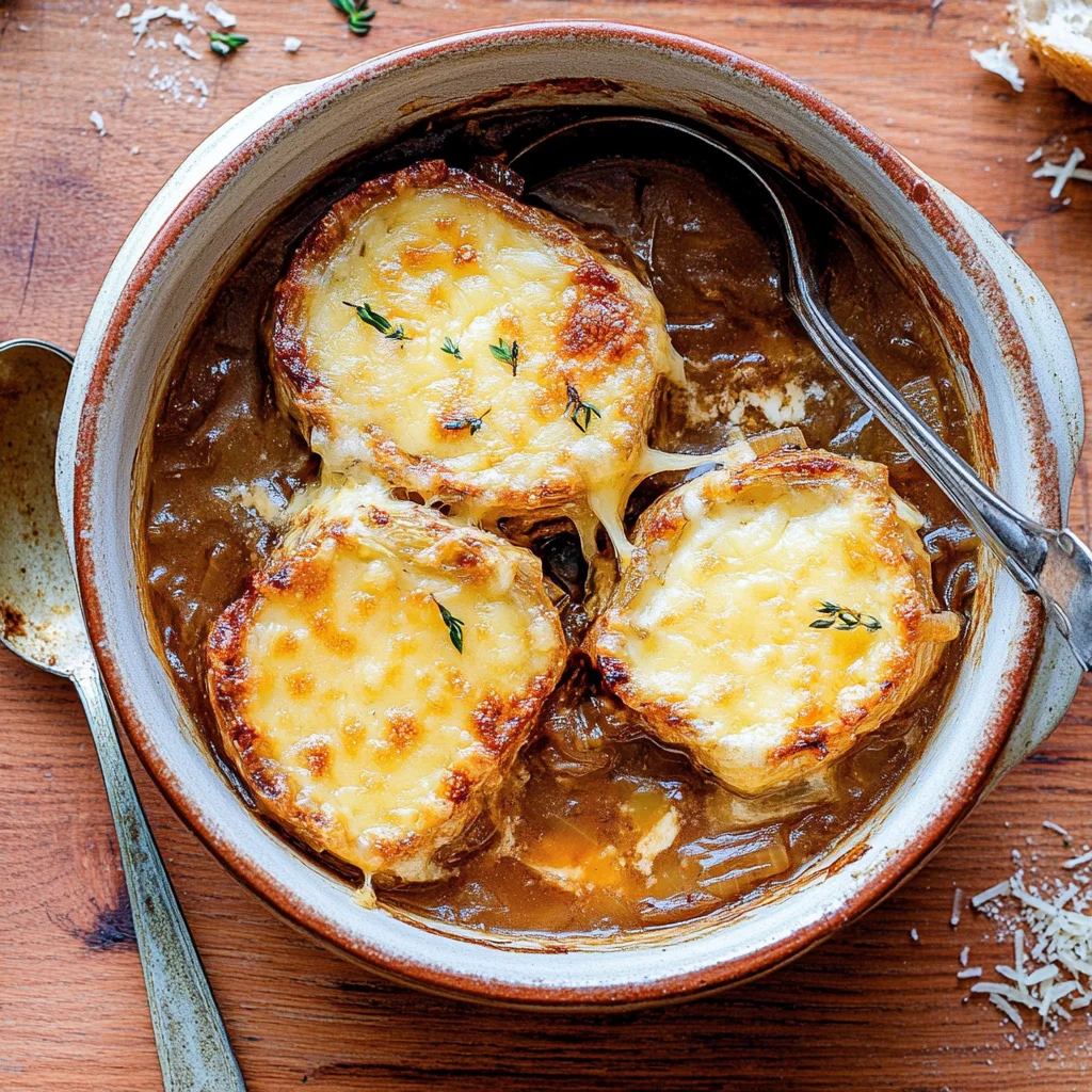 French Onion Soup with Comté Grilled Cheese