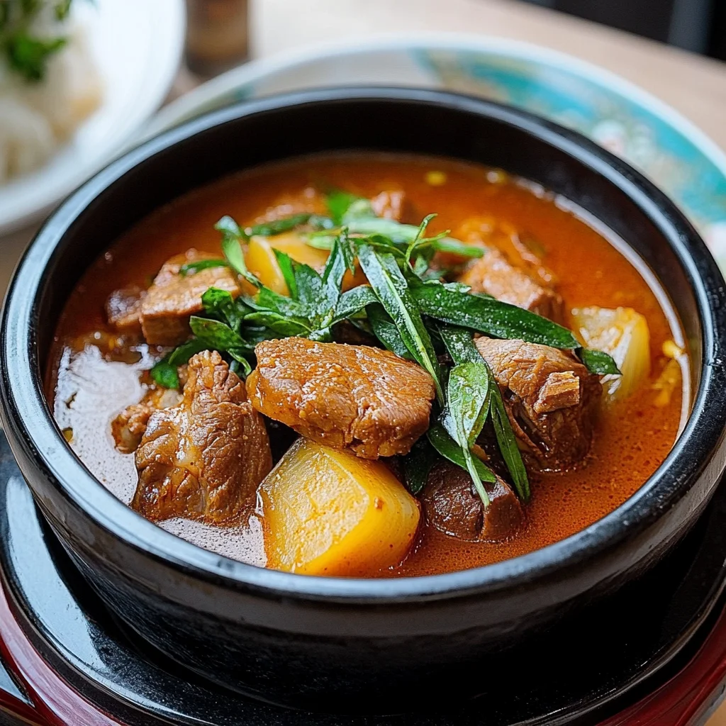 Gamjatang (beef Bone Soup)