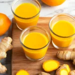 Homemade Ginger and Turmeric Immunity Shots