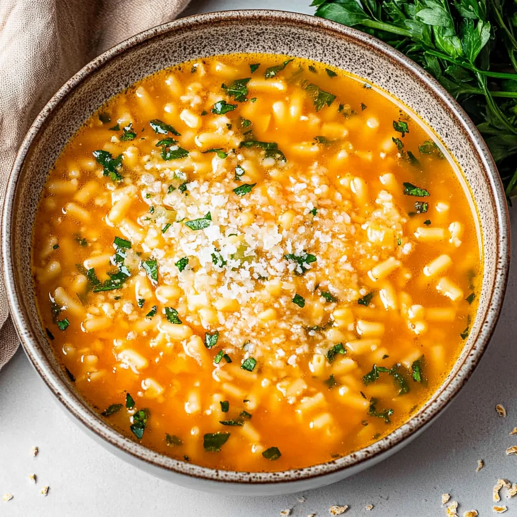 Italian Pastina Soup (Simple Vegetable Soup in 25 Minutes)