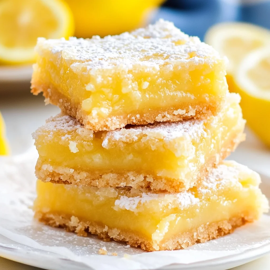 Lemon Bars (with Shortbread Crust!)