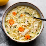 Lemon Chicken Orzo Soup