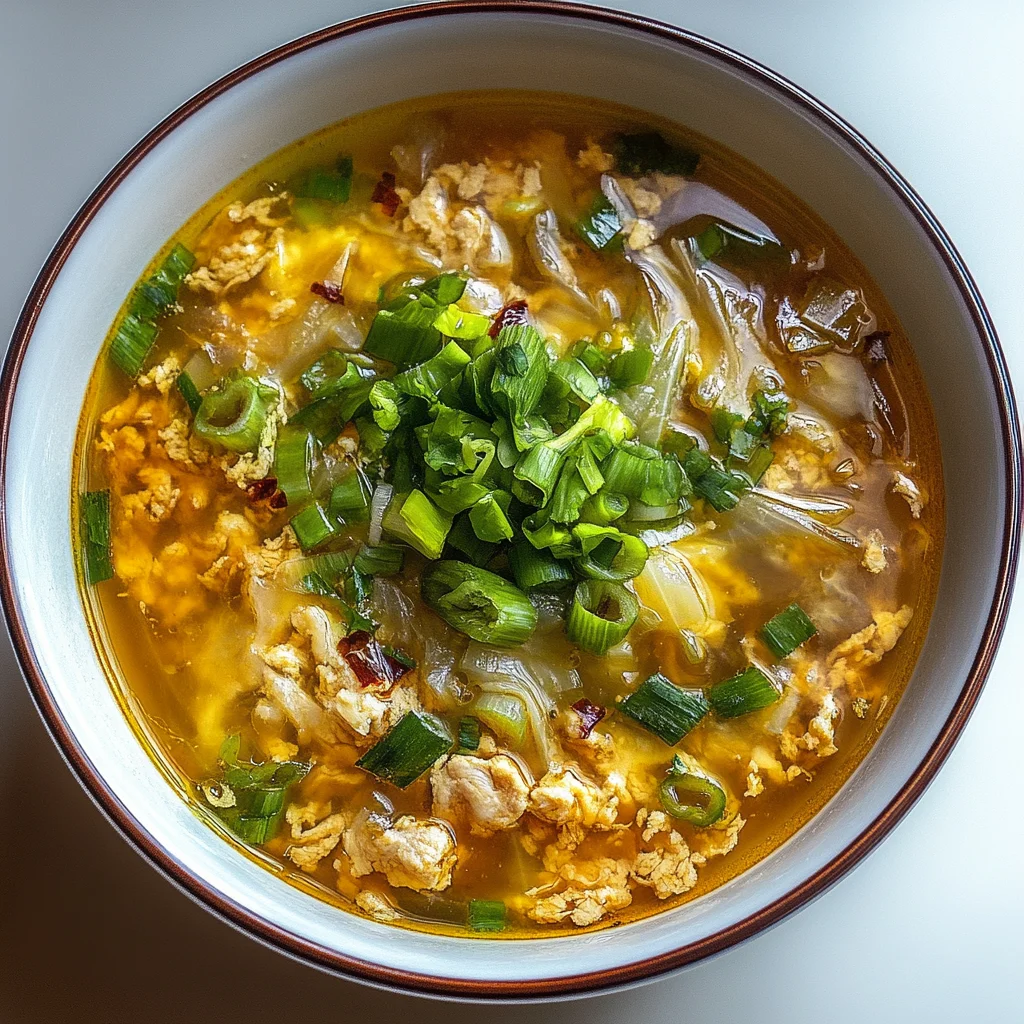 One-Pot Egg Roll Soup with Green Onions and Ginger