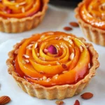 Persimmon Almond Rosette Tarts