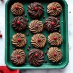 Piped Chocolate Butter Cookies