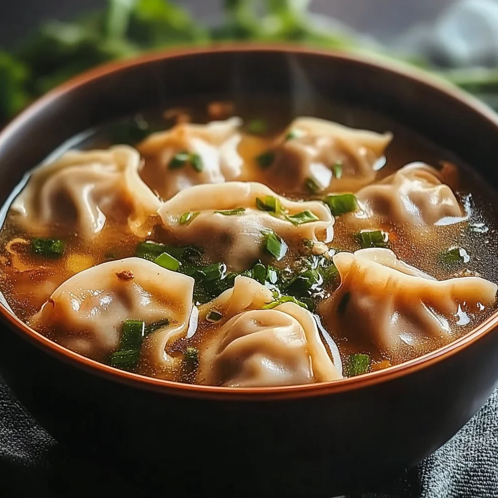 Potsticker Soup Comforting Flavorful Bowl