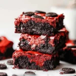 Red Velvet Oreo Brownies