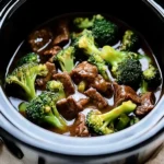 Savory Crock Pot Beef and Broccoli - Alrightwithme