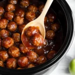 Slow Cooker Apple Butter Meatballs