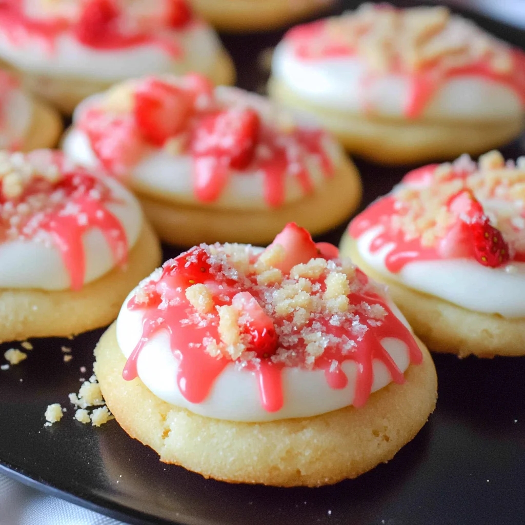 Strawberry Shortcake Sugar Cookies